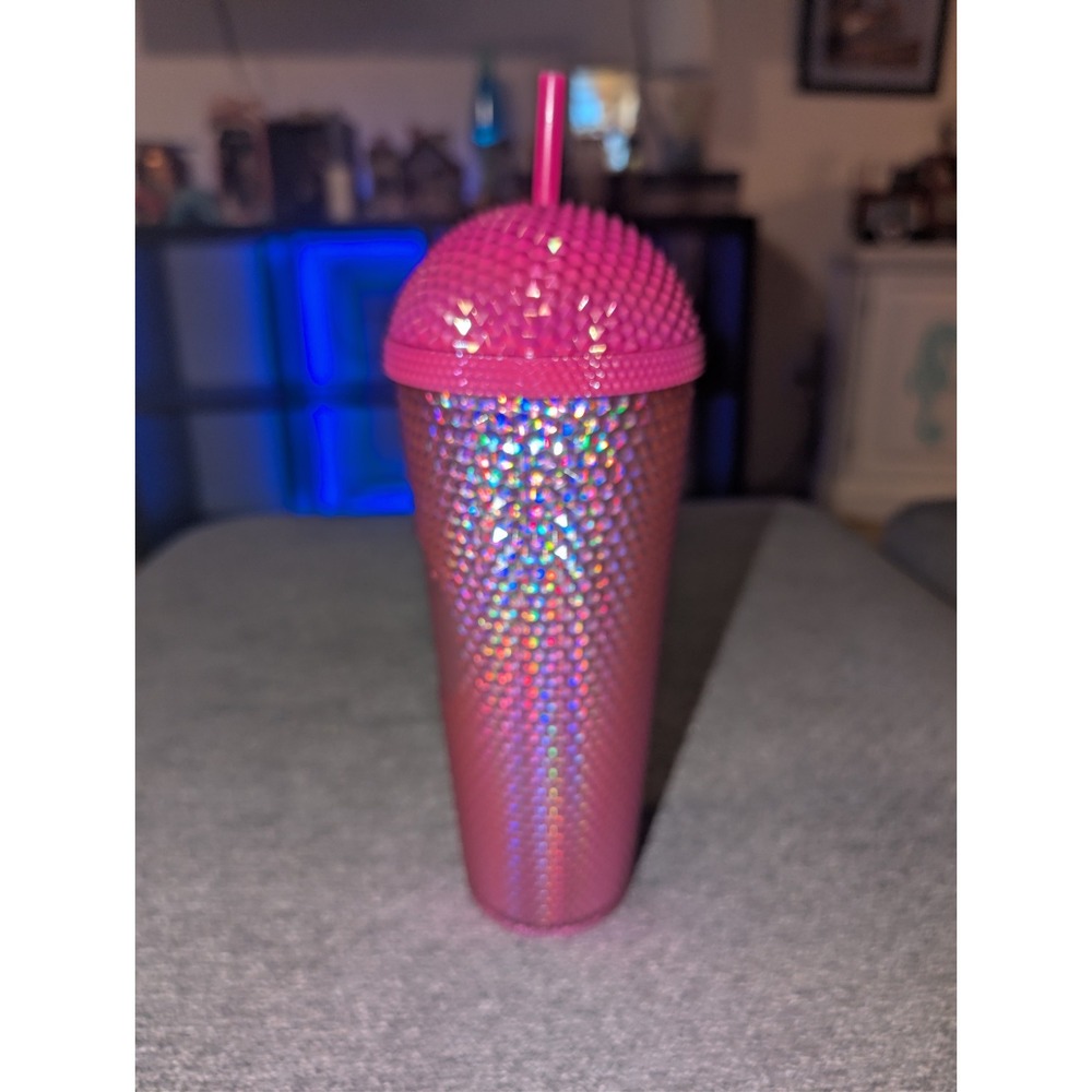 Starbucks pink studded 2024 24oz Tumbler - Picture 4 of 10